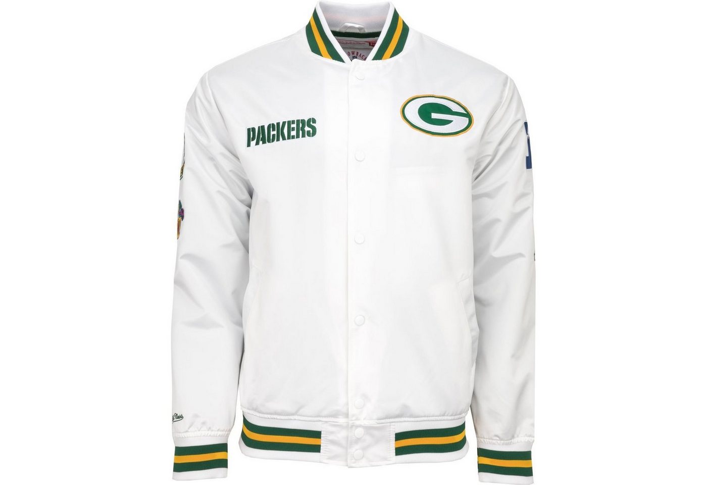Mitchell & Ness Collegejacke City Collection Satin Green Bay Packers von Mitchell & Ness