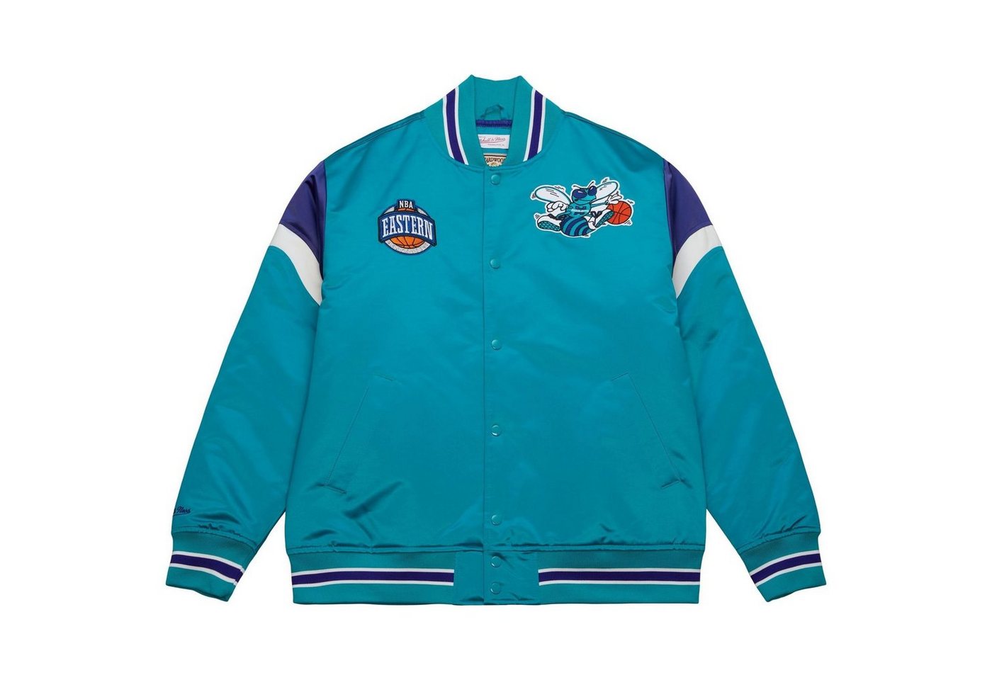 Mitchell & Ness Collegejacke Heavyweight Satin NBA Charlotte Hornets von Mitchell & Ness