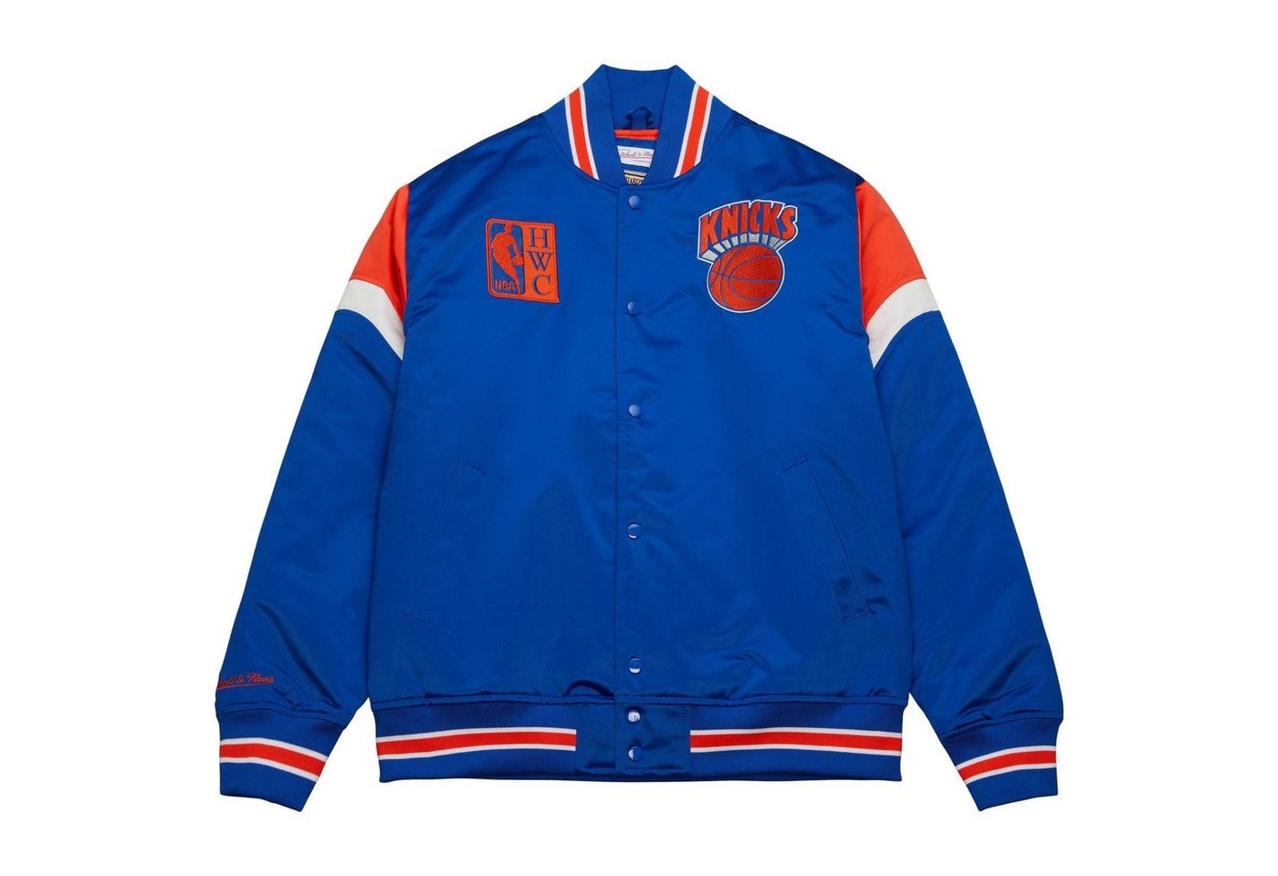 Mitchell & Ness Collegejacke Heavyweight Satin NBA New York Knicks von Mitchell & Ness