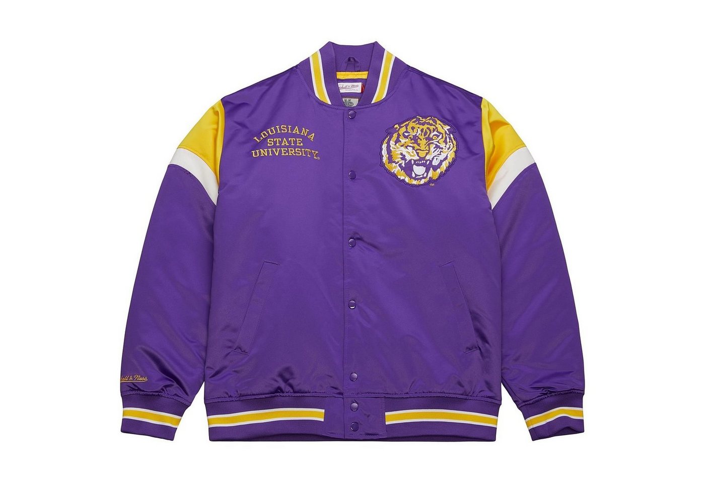 Mitchell & Ness Collegejacke Heavyweight Satin NCAA Louisiana State Universit von Mitchell & Ness