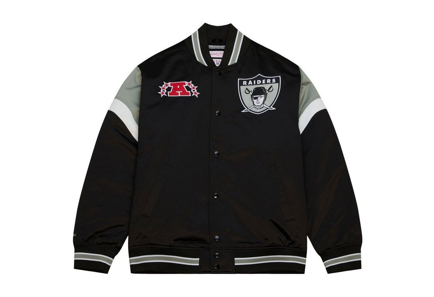 Mitchell & Ness Collegejacke Heavyweight Satin NFL Oakland Raiders von Mitchell & Ness