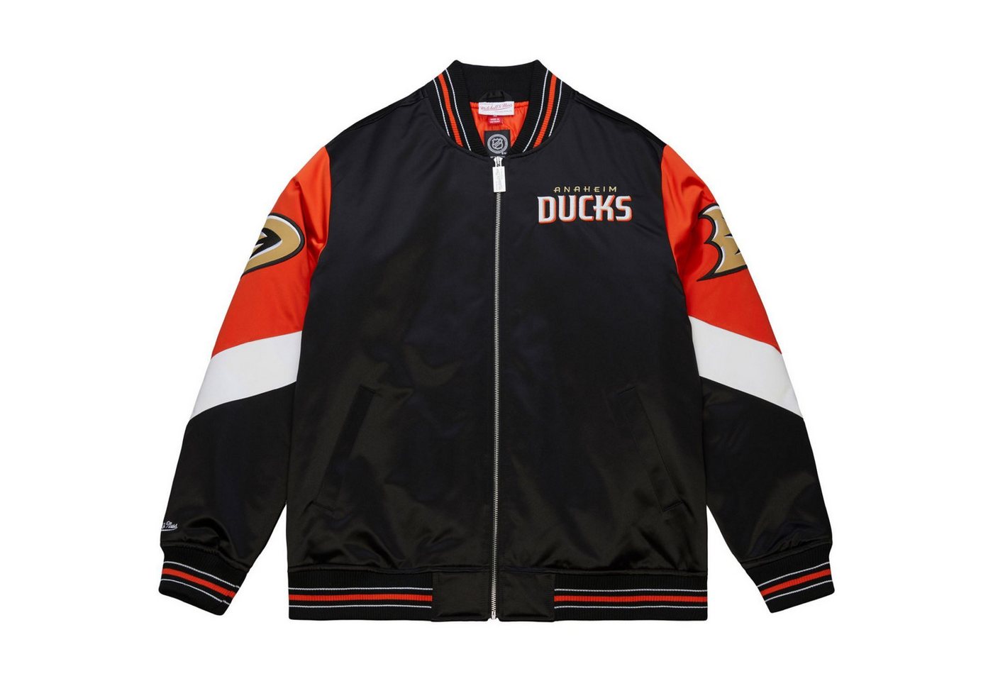 Mitchell & Ness Collegejacke Heavyweight Satin NHL Anaheim Ducks von Mitchell & Ness