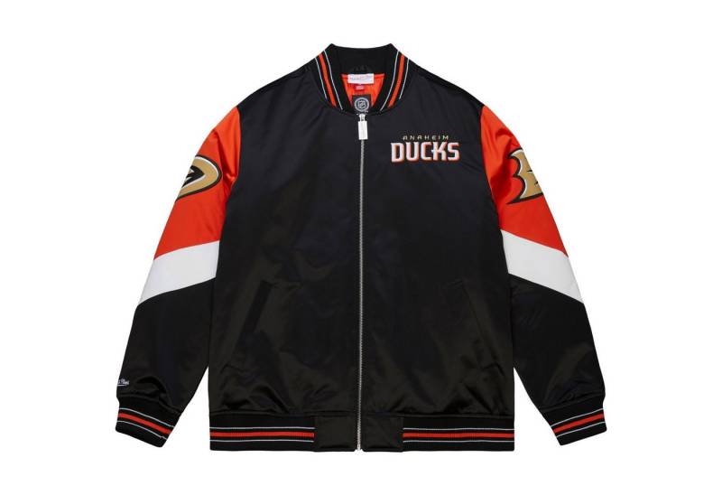 Mitchell & Ness Collegejacke Heavyweight Satin NHL Anaheim Ducks von Mitchell & Ness