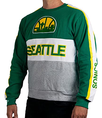 Mitchell & Ness Crew NBA Seattle Sweatshirt für Herren, mehrfarbig von Mitchell & Ness