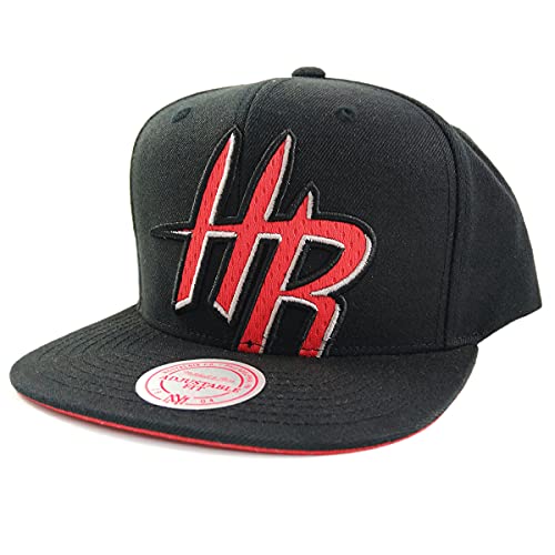 Mitchell & Ness Cropped Mesh XL Snapback Cap Houston Rockets Black von Mitchell & Ness