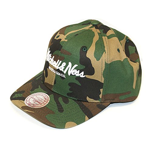 Mitchell & Ness Curved Visor Snapback Cap Camouflage Khaki Army Style von Mitchell & Ness