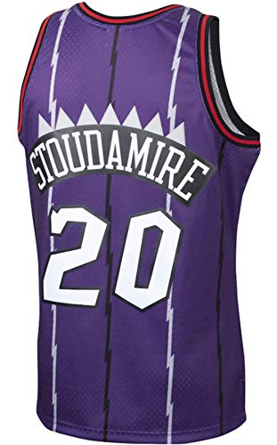 Mitchell & Ness Damon Stoudamire #20 Toronto Raptors 1995-96 Swingman NBA Trikot Lila von Mitchell & Ness