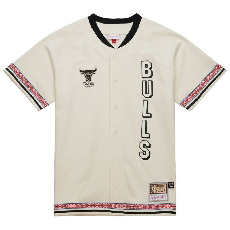 Mitchell & Ness Dune Royal Button Up Chicago Bulls Shirt von Mitchell & Ness