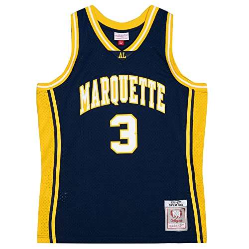 Mitchell & Ness Dwyane Wade #3 Marquette University 2002-03 Swingman NCAA Trikot Navy von Mitchell & Ness