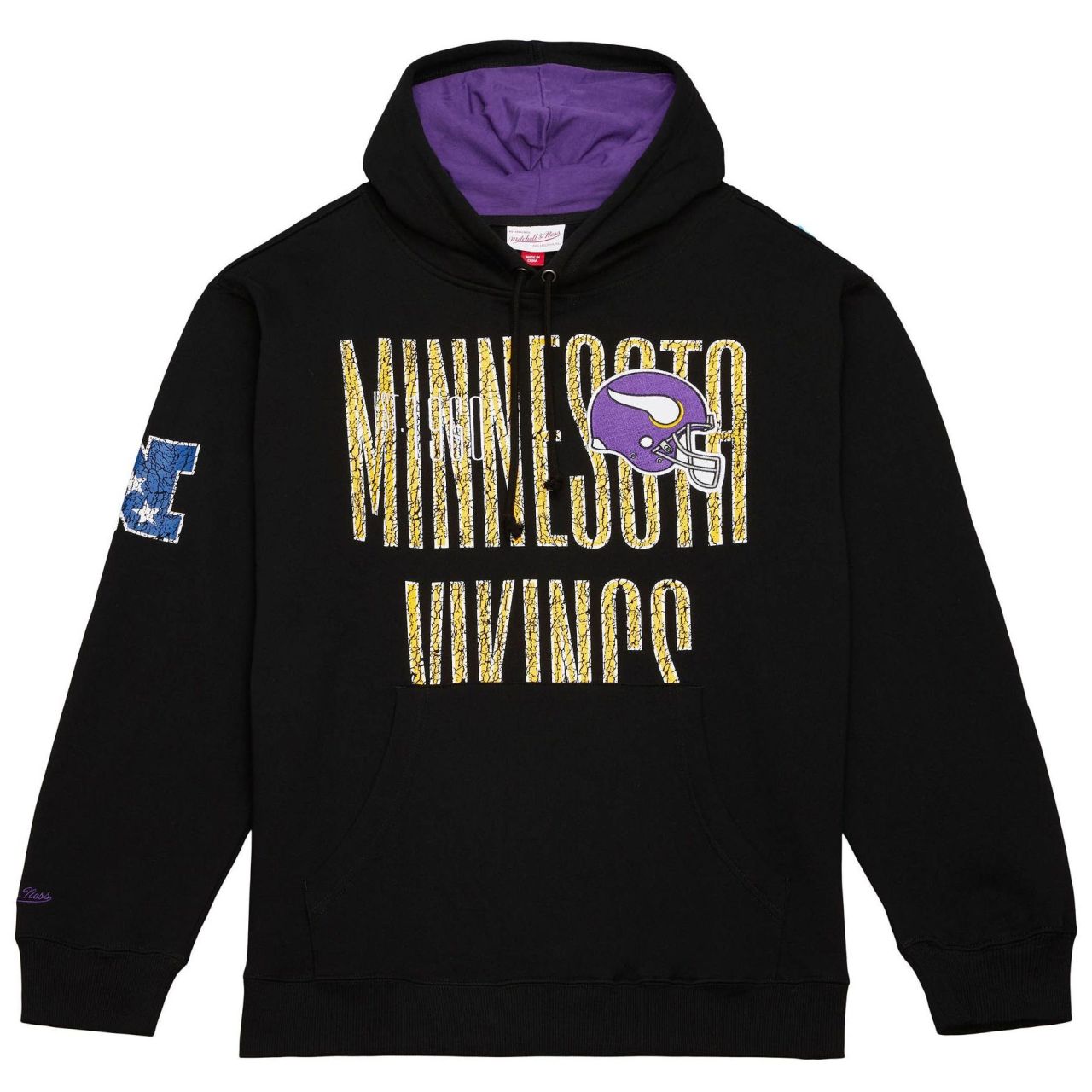 Mitchell & Ness Fleece Hoody - NFL Minnesota Vikings von Mitchell & Ness