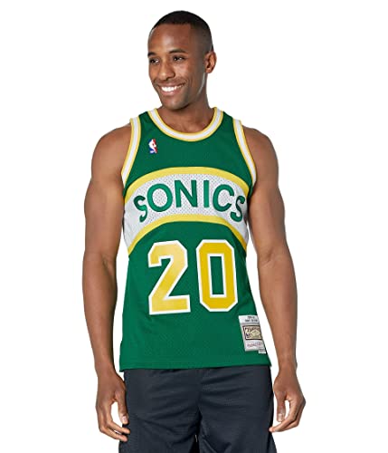 Mitchell & Ness Gary Payton #20 Seattle Supersonics 1994-95 Swingman NBA Trikot Grün von Mitchell & Ness