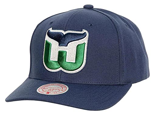 Mitchell & Ness Hartford Whalers NHL Team Ground 2.0 Pro Snapback Curved Cap Basecap von Mitchell & Ness