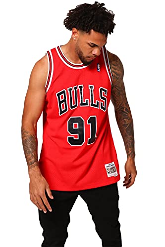 Mitchell&Ness Herren Chicago Bulls Bluse, Scarlet, XL von Mitchell & Ness
