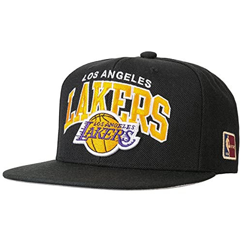 Mitchell & Ness Herren Snapback Caps Black Team Arch LA Lakers schwarz Verstellbar von Mitchell & Ness