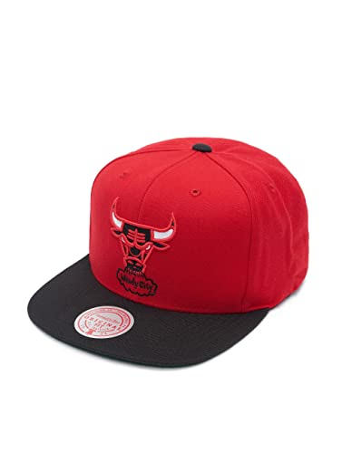 Mitchell & Ness Herren Snapback Caps Wool 2 Tone HWC Chicago Bulls rot Verstellbar von Mitchell & Ness