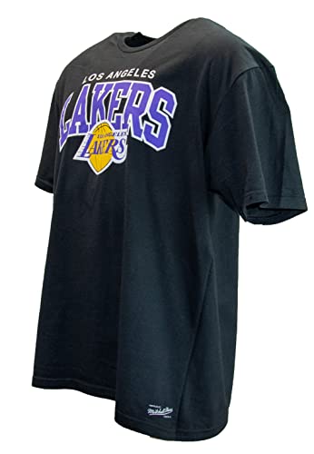 Mitchell & Ness Herren T-Shirt NBA/HWC Team Arch Print,Schwarz,XL von Mitchell & Ness