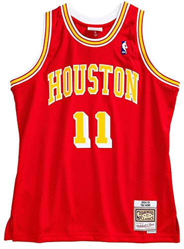 Mitchell & Ness Houston Rockets 11 Yao Ming Red Replica Swingman Jersey 2.0 HWC Basketball Trikot von Mitchell & Ness