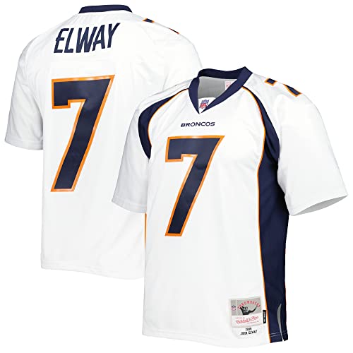 Mitchell & Ness John Elway #7 Denver Broncos 1998 Legacy NFL Trikot Weiß von Mitchell & Ness