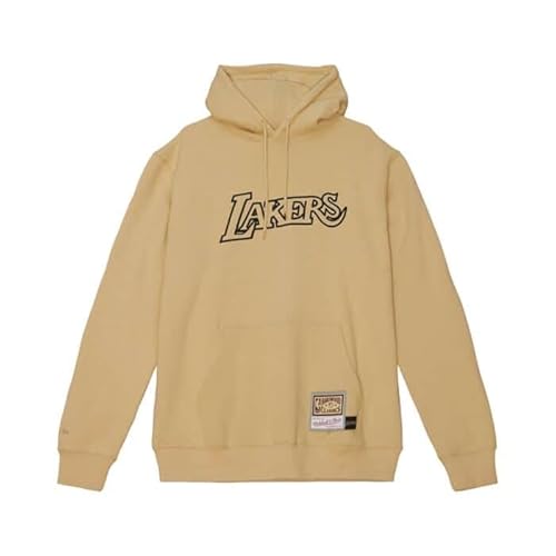 Mitchell & Ness Khaki Black Hoodie - Los Angeles Lakers, XL von Mitchell & Ness