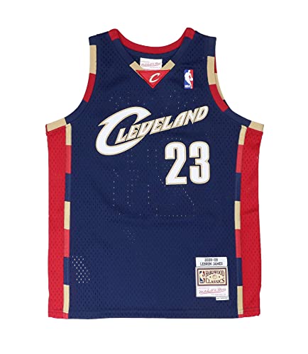 Mitchell & Ness Lebron James #23 Cleveland Cavaliers NBA Kids Swingman Alternate Jersey - S von Mitchell & Ness