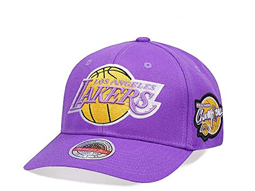 Mitchell & Ness - NBA 2009 Champions - Classic Red Snapback Cap, Los Angeles Lakers, Purple von Mitchell & Ness