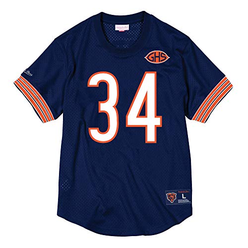 Mitchell & Ness M&N NFL Mesh N&N Crew Neck (Chi. Bears, W. Payton - Navy, XL) von Mitchell & Ness