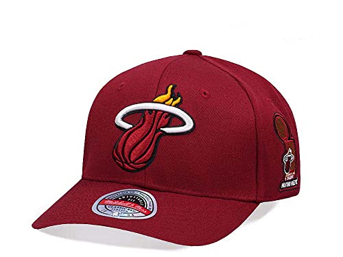 Mitchell & Ness - Champions Snapback, Miami Heat, Red von Mitchell & Ness