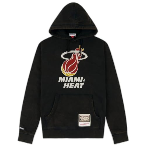 Mitchell & Ness NBA/HWC Worn Logo Hoody - Miami Heat, XXL von Mitchell & Ness