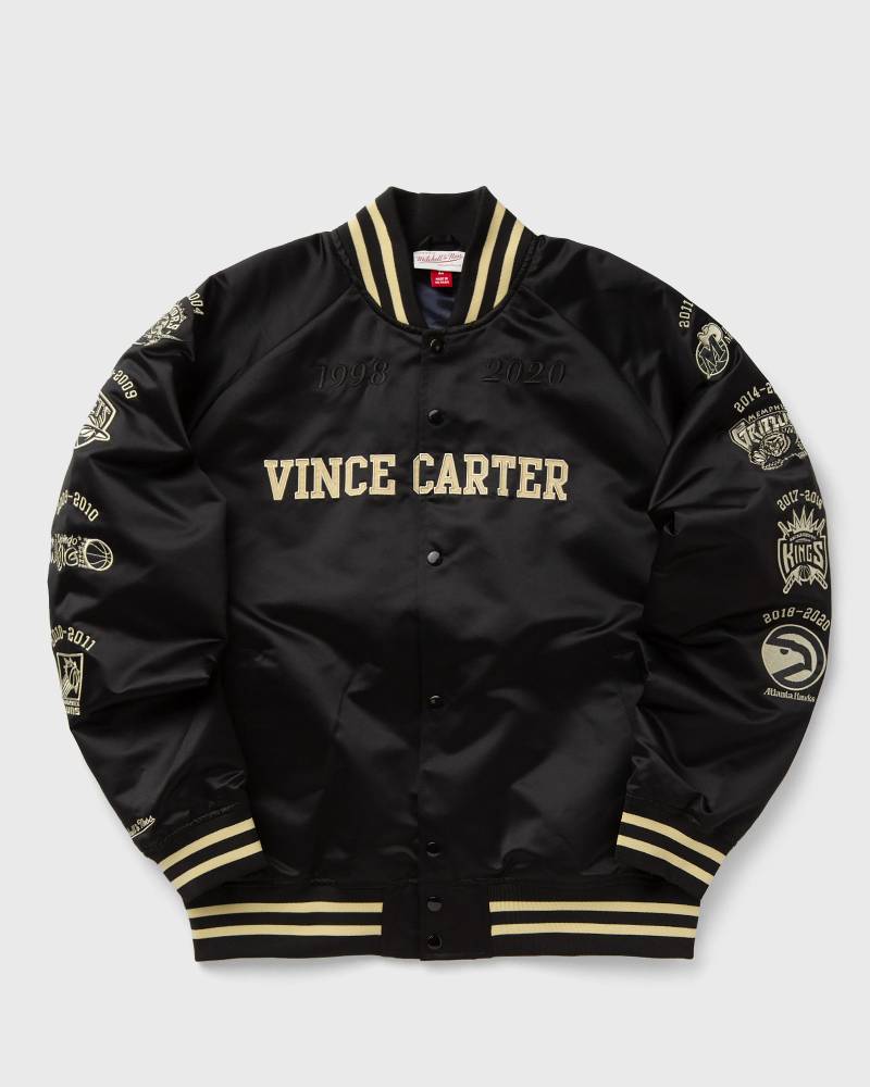 Mitchell & Ness NBA 2024 HOF LW SATIN JACKET MULTI VINCE CARTER men Bomber Jackets black in Größe:L von Mitchell & Ness