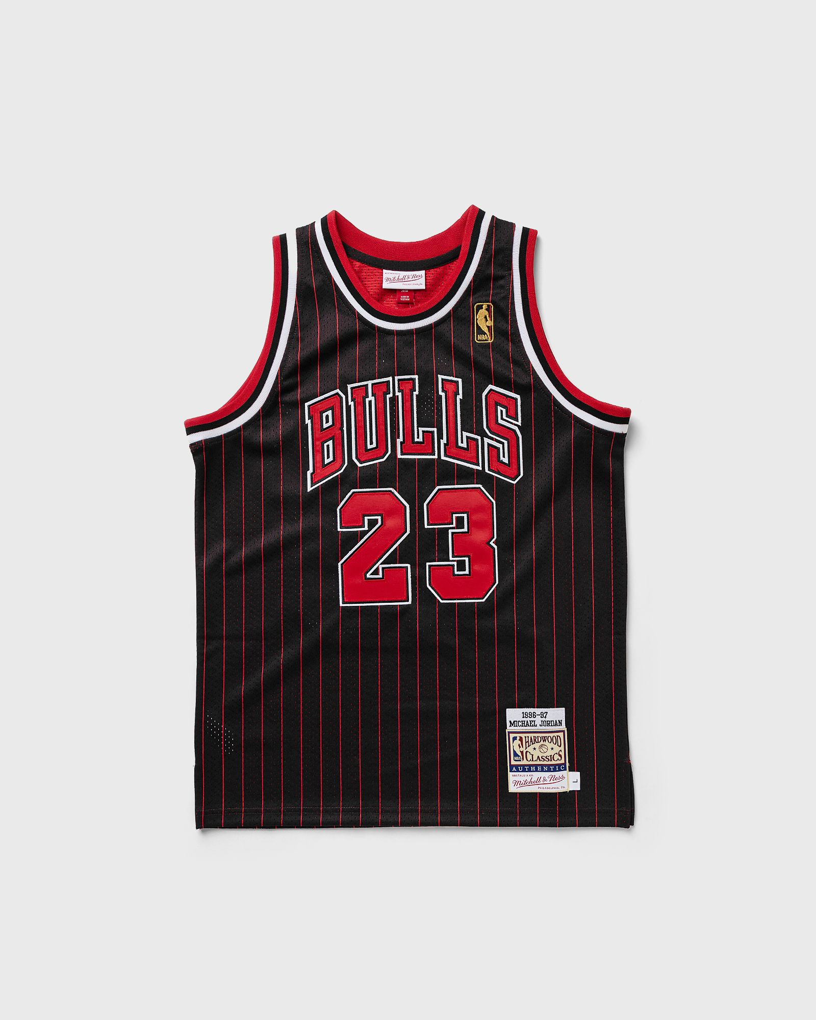 Mitchell & Ness NBA AUTHENTIC JERSEY CHICAGO BULLS 1996-97 MICHAEL JORDAN #23  Jerseys & Team Gear black in Größe:L-14/16 von Mitchell & Ness