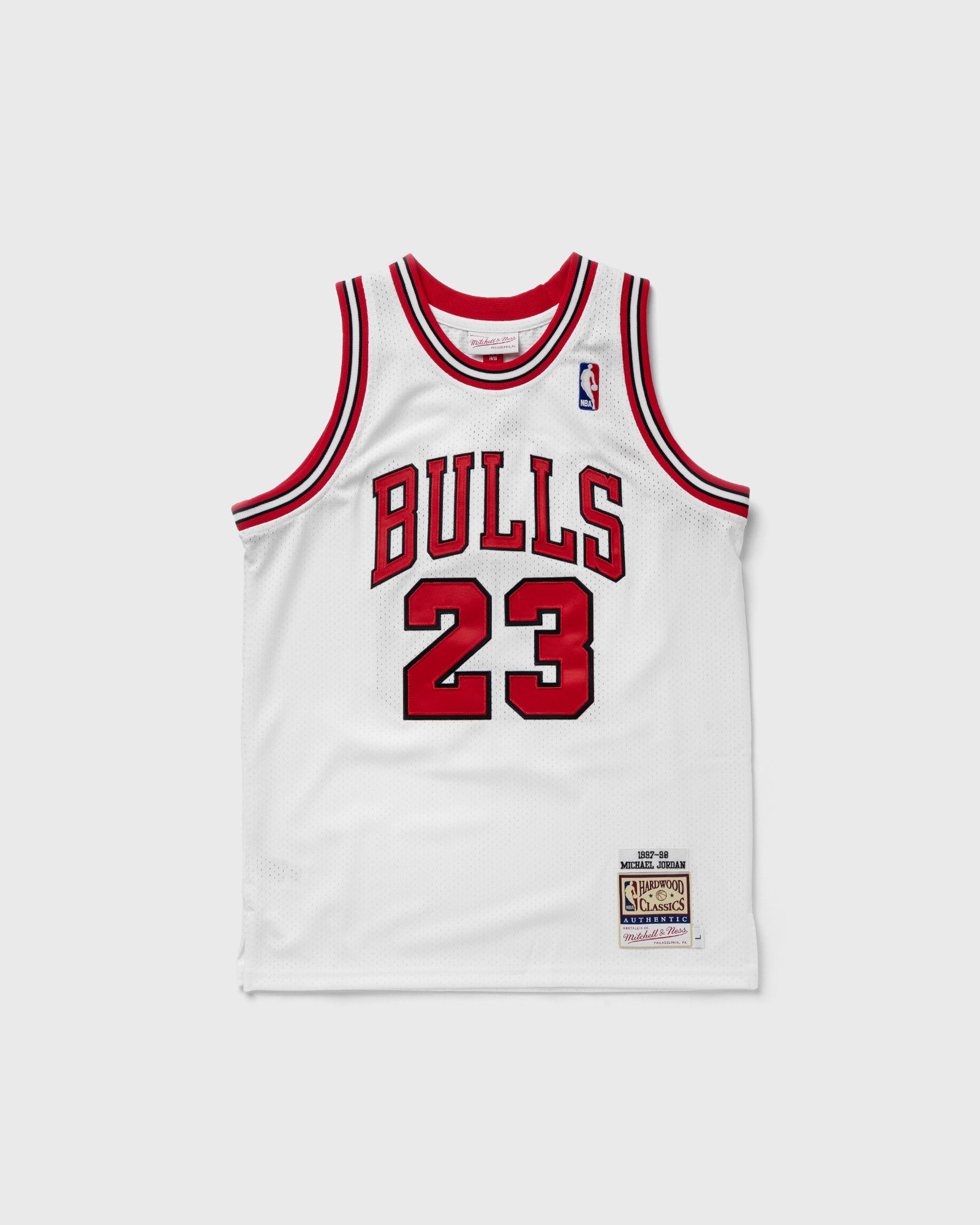 Mitchell & Ness NBA AUTHENTIC JERSEY CHICAGO BULLS 1997-98 MICHAEL JORDAN #23  Jerseys & Team Gear white in Größe:L-14/16 von Mitchell & Ness