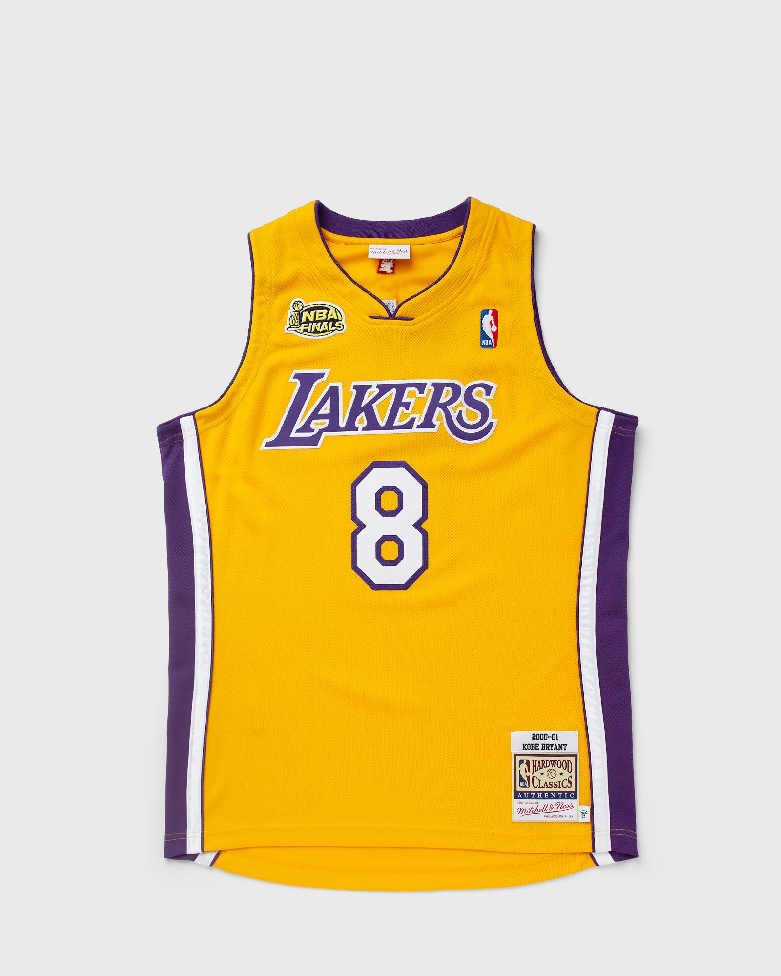 Mitchell & Ness NBA AUTHENTIC JERSEY LOS ANGELES LAKERS 2000-01 KOBE BRYANT #8 men Jerseys yellow in Größe:L von Mitchell & Ness