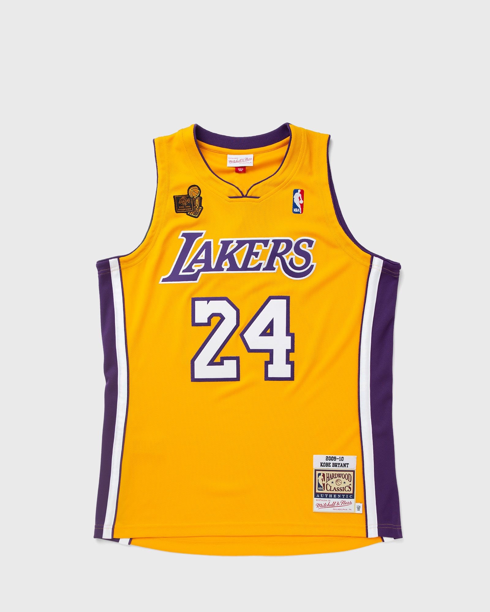 Mitchell & Ness NBA AUTHENTIC JERSEY LOS ANGELES LAKERS 2009-10 KOBE BRYANT #24 men Jerseys yellow in Größe:M von Mitchell & Ness