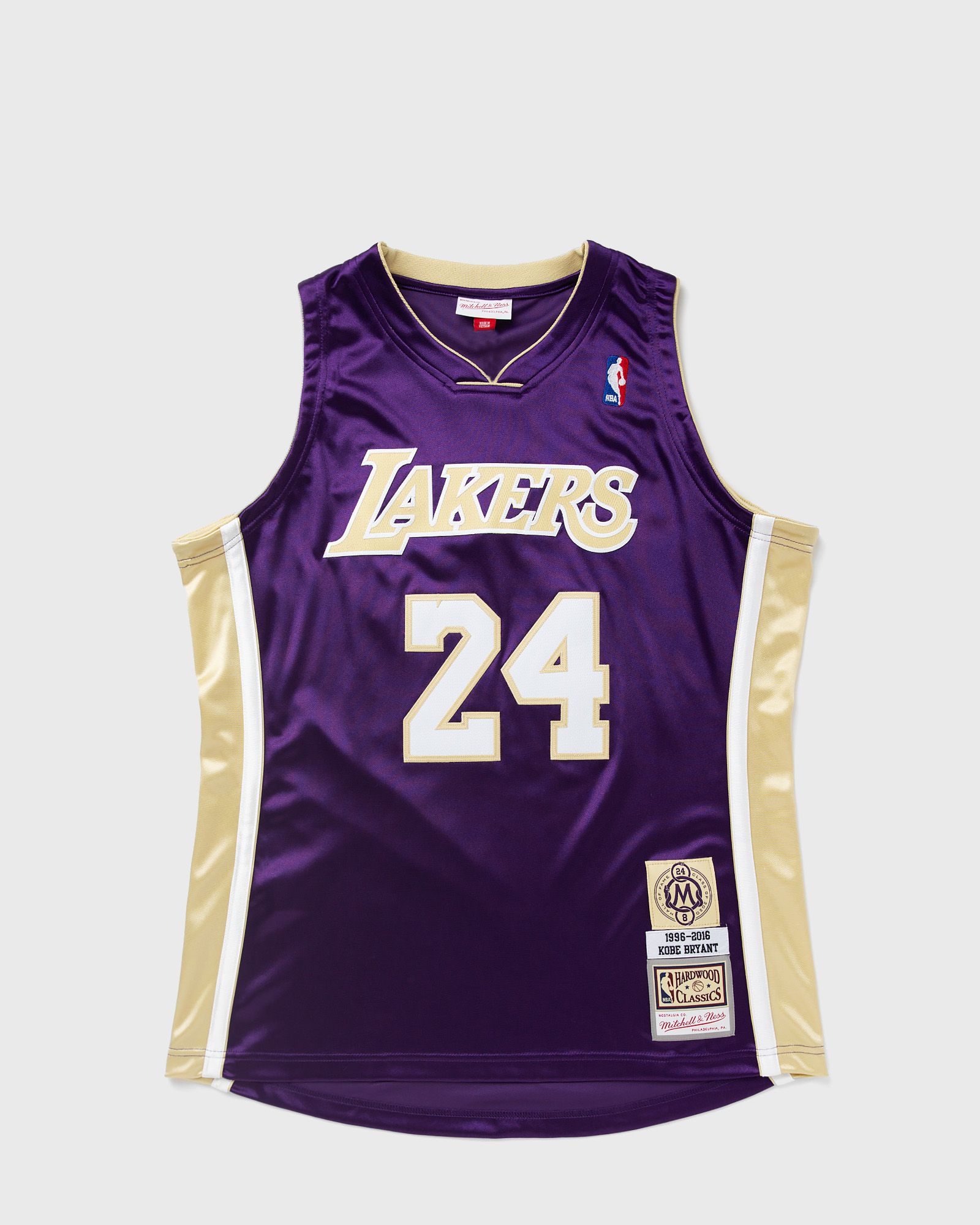 Mitchell & Ness NBA AUTHENTIC JERSEY LOS ANGELES LAKERS HALL OF FAME 1996-2016 KOBE BRYANT #24 men Jerseys purple in Größe:XXL von Mitchell & Ness