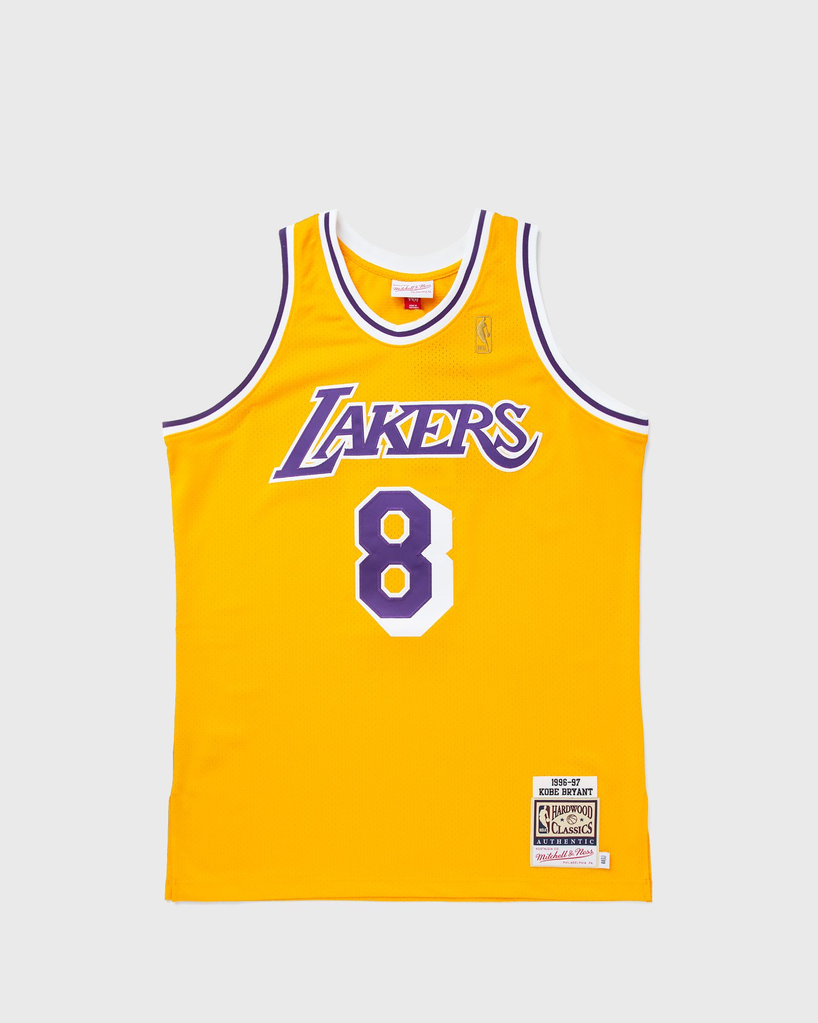 Mitchell & Ness NBA AUTHENTIC JERSEY LOS ANGELES LAKERS HOME 1996-97 KOBE BRYANT #8 men Jerseys yellow in Größe:XXL von Mitchell & Ness