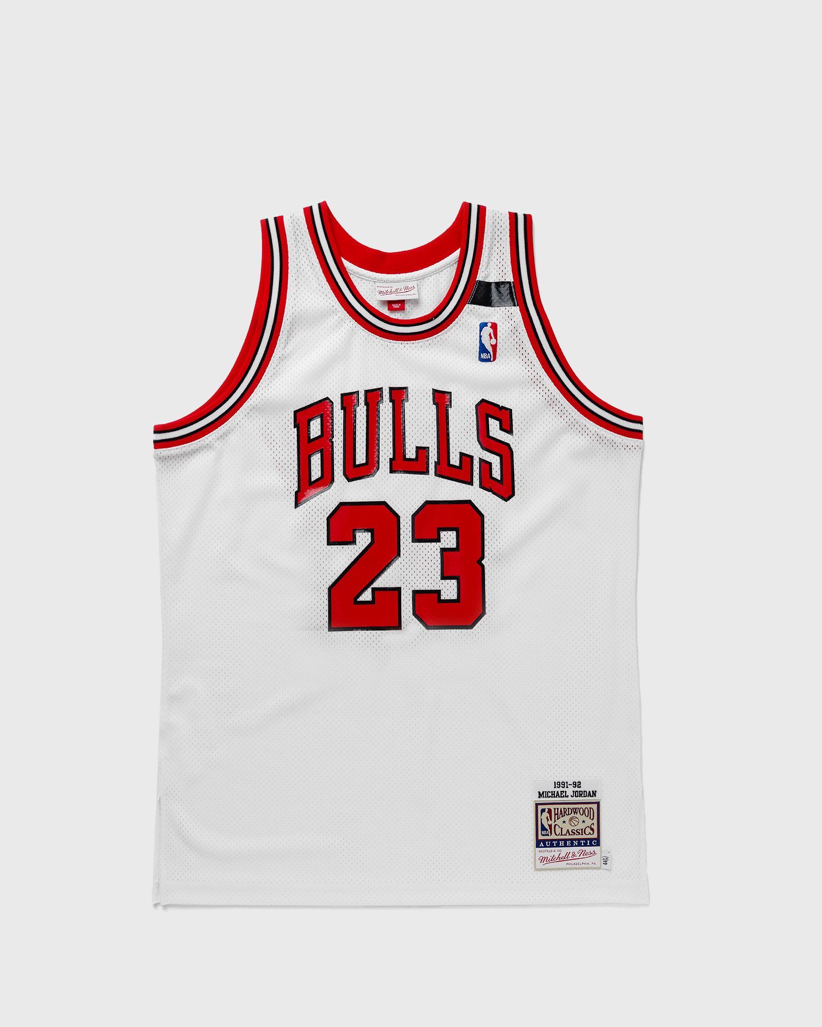 Mitchell & Ness NBA Authentic Jersey Chicago Bulls 1991-92 Michael Jordan #23 men Jerseys white in Größe:L von Mitchell & Ness