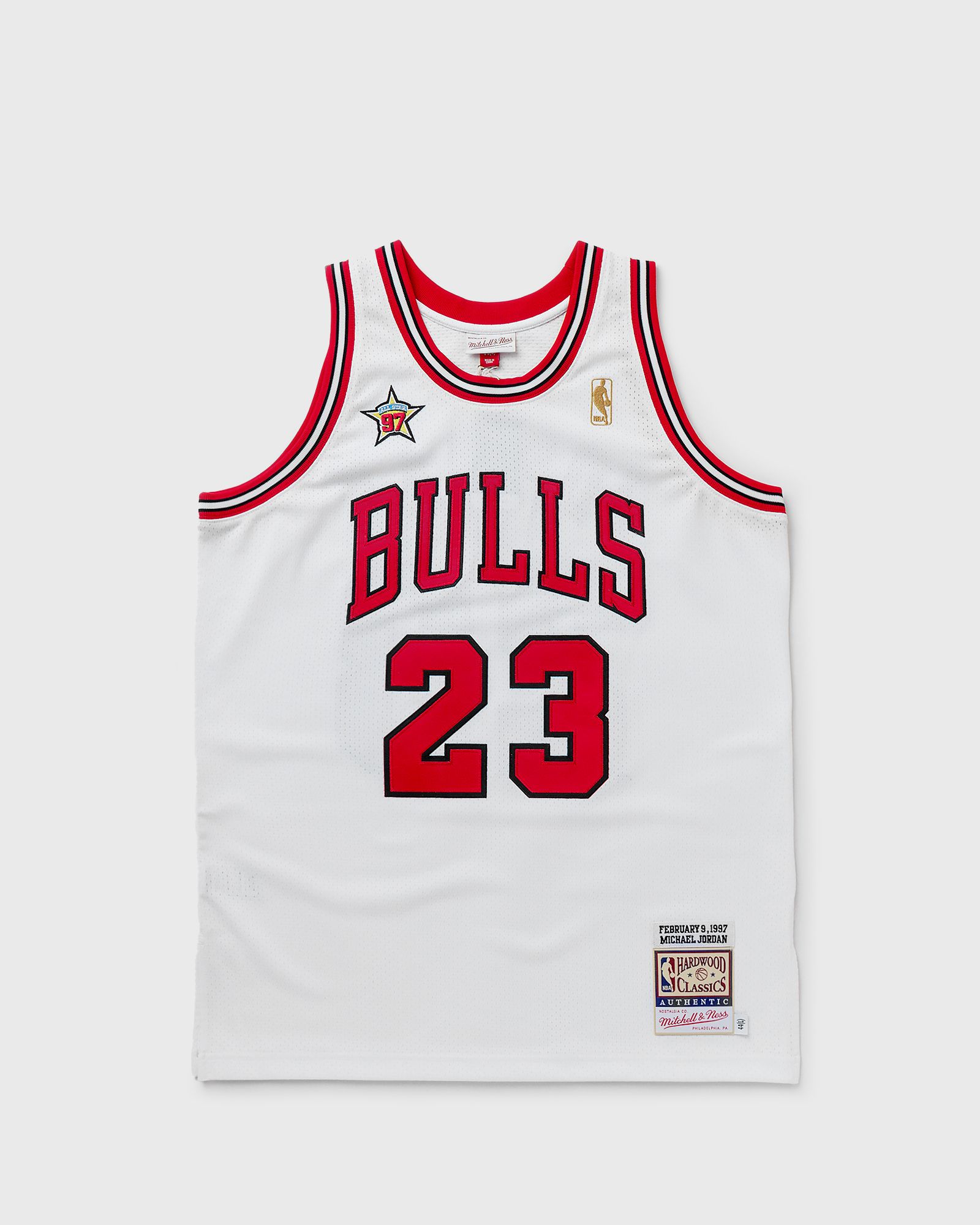 Mitchell & Ness NBA Authentic Jersey Chicago Bulls 1997-98 Michael Jordan #23 men Jerseys white in Größe:L von Mitchell & Ness