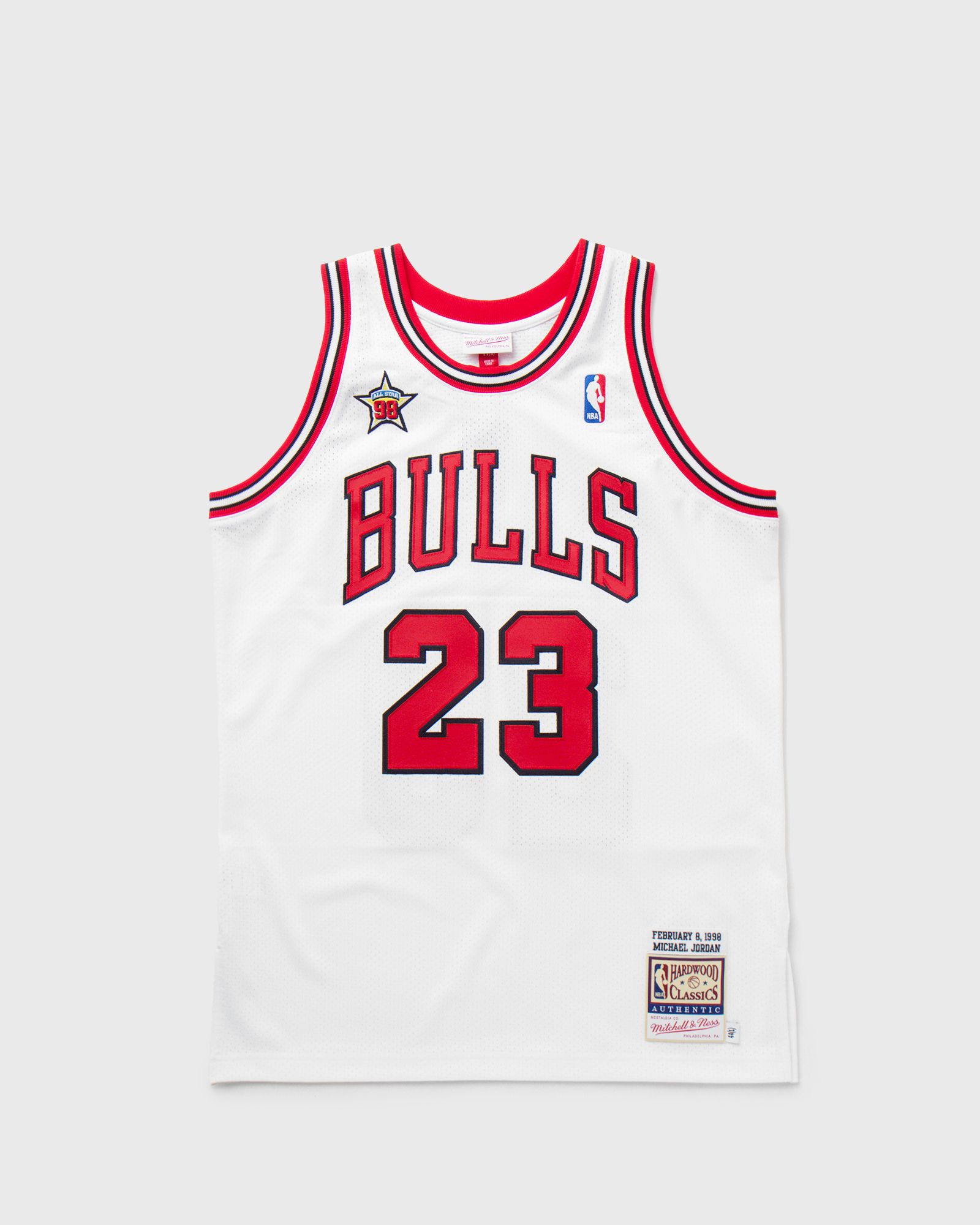 Mitchell & Ness NBA Authentic Jersey Chicago Bulls 1998-99 Michael Jordan #23 men Jerseys white in Größe:L von Mitchell & Ness