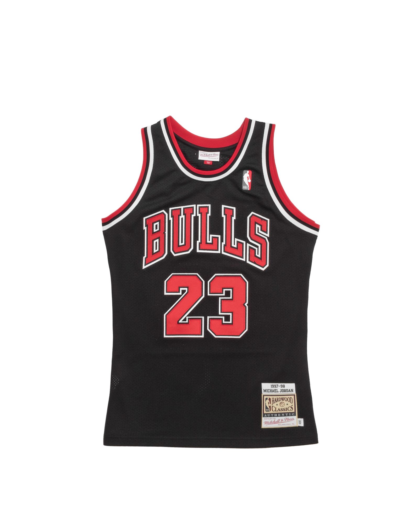 Mitchell & Ness NBA Authentic Jersey Chicago Bulls Alternate 1997-98 Michael Jordan #23 men Jerseys black|red in Größe:M von Mitchell & Ness