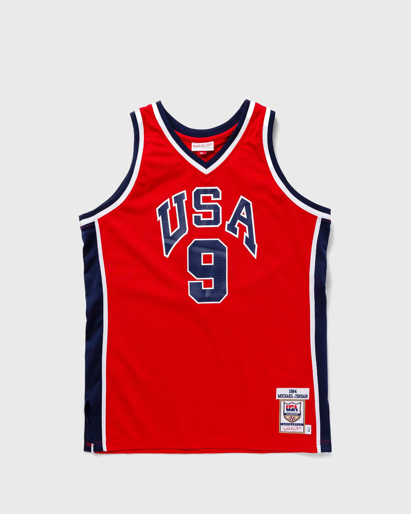 Mitchell & Ness NBA Authentic Jersey Team USA 1984 Michael Jordan #9 men Jerseys red in Größe:L von Mitchell & Ness