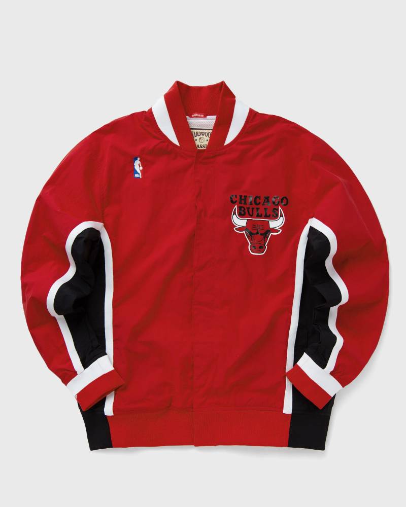 Mitchell & Ness NBA Authentic Warm Up Jacket Chicago Bulls 1992-93 men Team Jackets|Track Jackets red in Größe:M von Mitchell & Ness
