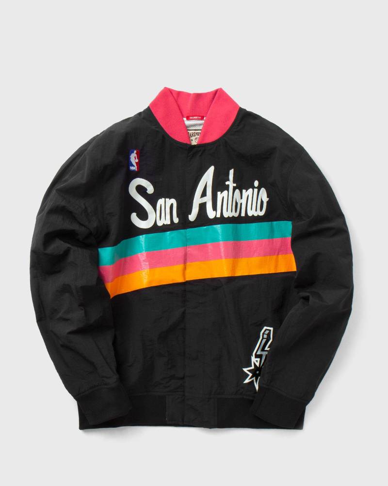 Mitchell & Ness NBA Authentic Warm Up Jacket San Antonio Spurs 1994-95 men Bomber Jackets|Team Jackets black in Größe:M von Mitchell & Ness