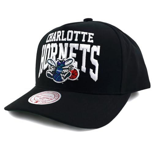Mitchell & Ness NBA Big Time Pro Snapback Cap Charlotte Hornets Black von Mitchell & Ness