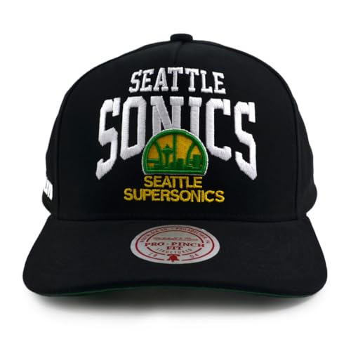 Mitchell & Ness NBA Big Time Pro Snapback Cap Seattle Supersonics Black Mitchell & Ness NBA Big Time Pro Snapback Cap Seattle Supersonics Black von Mitchell & Ness