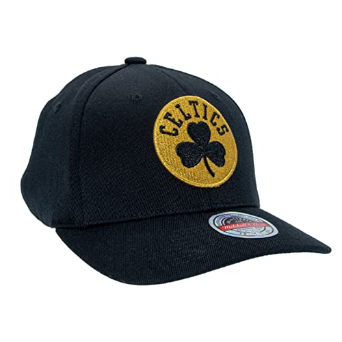 Mitchell & Ness NBA Black and Gold Classic Red Snapback - Boston Celtics, Black von Mitchell & Ness