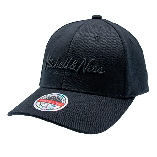 Mitchell & Ness NBA Blk/Blk Logo Classic Red - OB, Black von Mitchell & Ness