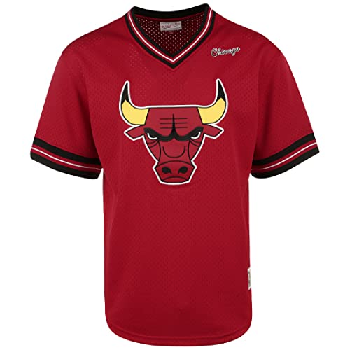 Mitchell & Ness NBA Chicago Bulls Unbeaten T-Shirt Herren rot/schwarz, S von Mitchell & Ness