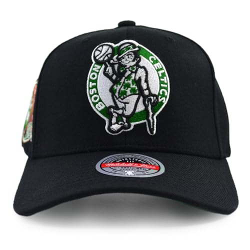 Mitchell & Ness NBA Custom Patch Classic Red Snapback Cap Boston Celtics Black von Mitchell & Ness