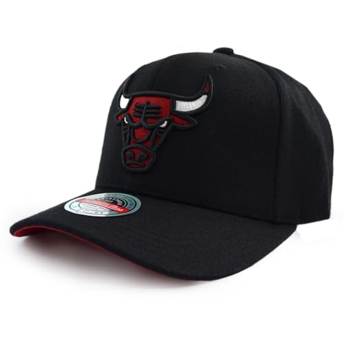 Mitchell & Ness NBA Custom Patch Classic Red Snapback Cap Chicago Bulls Black von Mitchell & Ness