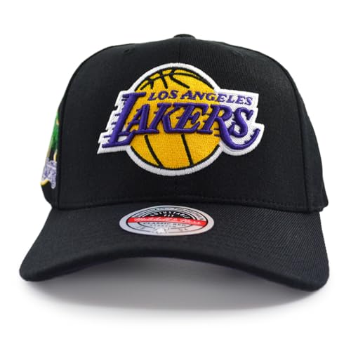 Mitchell & Ness NBA Custom Patch Classic Red Snapback Cap Los Angeles Lakers Black von Mitchell & Ness